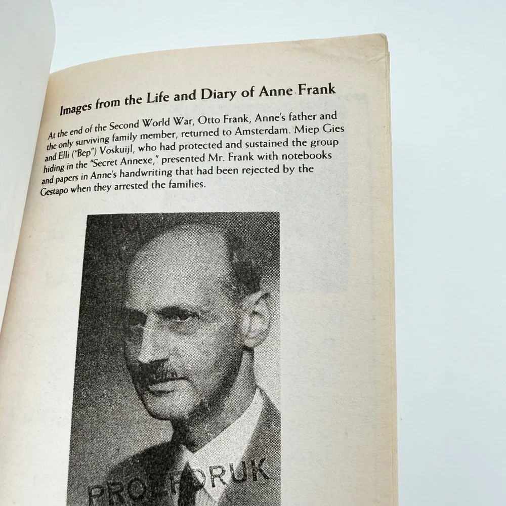 Anne Frank‎ The Diary of a Young Girl Paperback Eleanor Roosevelt Intro WWII